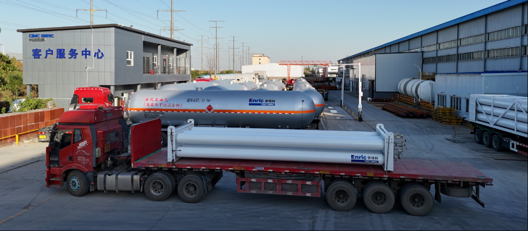 石家庄安瑞科121MPa超高压储氢瓶组发货